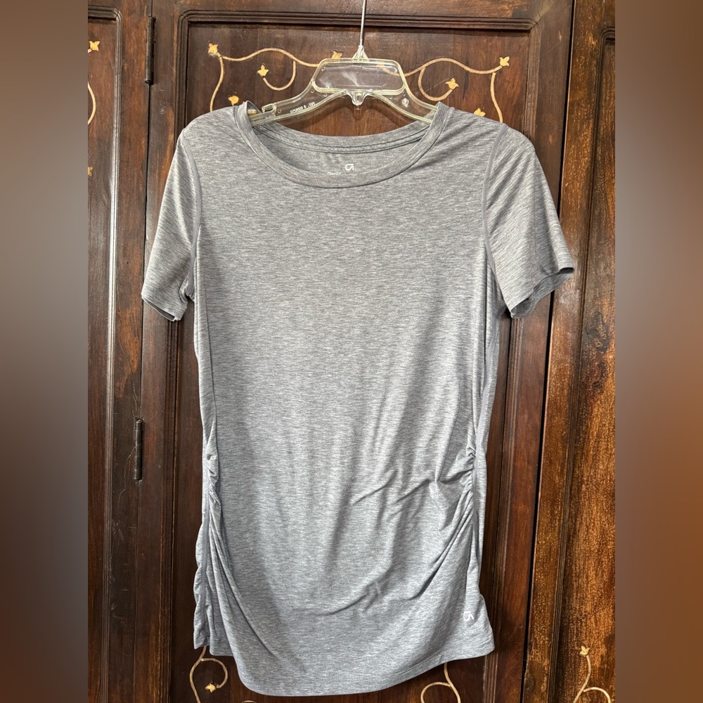 GAP Gray Ruched Side T-Shirt